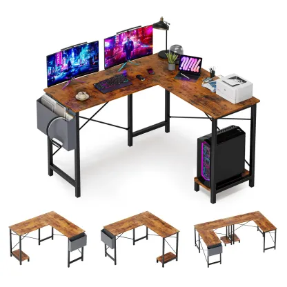 Escritorio en forma de L: Mesa para PC (gaming y oficina en casa)