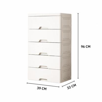 Cajonera Organizadora Desmontable 5 Niveles Gavetero de Almacenamiento Multifuncional para Hogar Dormitorio y Oficina Organizador Compacto para Ropa Juguete y Accesorios Diseño Moderno