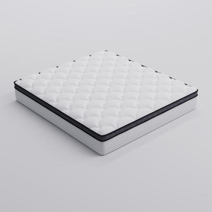 Colchón de diseño multicapa para un descanso confortable (disponible en tamaños Twin, Full, Queen y King; grosores de 10, 12 o 14 pulgadas). Cuenta con muelles ensacados individualmente para un soporte óptimo y se entrega en caja para facilitar su transpo