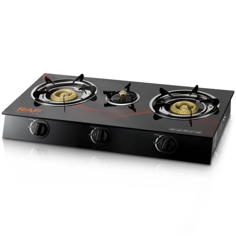 Cocina de Gas Encendido Automatico Quemadores de Hierro Fundido y Aluminio Estufa Potente Segura y Multifuncional para Cocina Doméstica