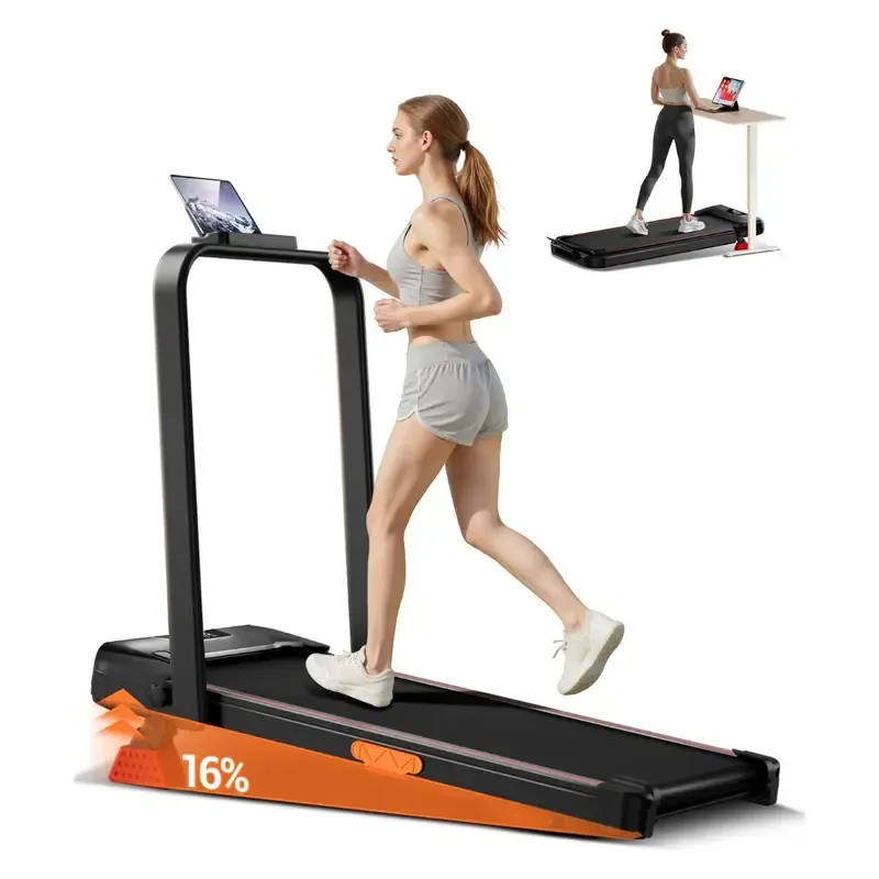 Cinta de correr con inclinación y plataforma para caminar inclinada, con capacidad de 300 libras, para el hogar y la oficina.