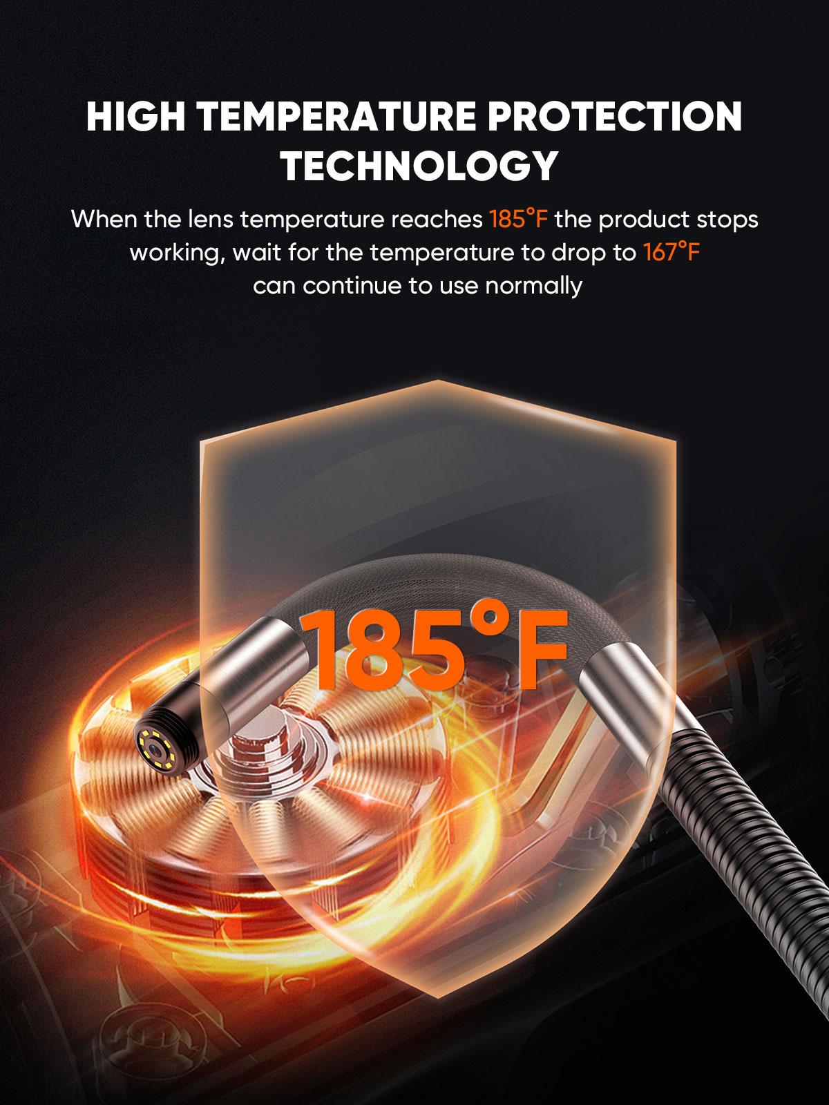 SHEKAR 0.33in/0.23in/0.15in Two-Way Endoscope Camera with Light Rotatable Flexible Waterproof Borescope, Articulated Snake Camera, Inspection Scope for Automotive, Mechanic, Wall, Vehicle, Drain, Home Improvement SHEKAR 0.33in/0.23in/0.15in Two-Way Endoscope Camera with Light Rotatable Flexible Waterproof Borescope, Articulated Snake Camera, Inspection Scope for Automotive, Mechanic, Wall, Vehicle, Drain, Home Improvement