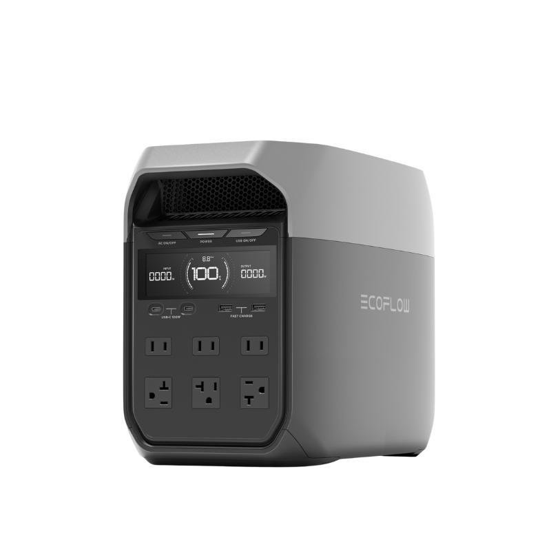 Serie DELTA 3, batería LFP de 1 kWh para respaldo doméstico, camping y generador solar para caravanas (panel solar opcional) con entrada solar de 500-1000 W, generador eléctrico + UPS