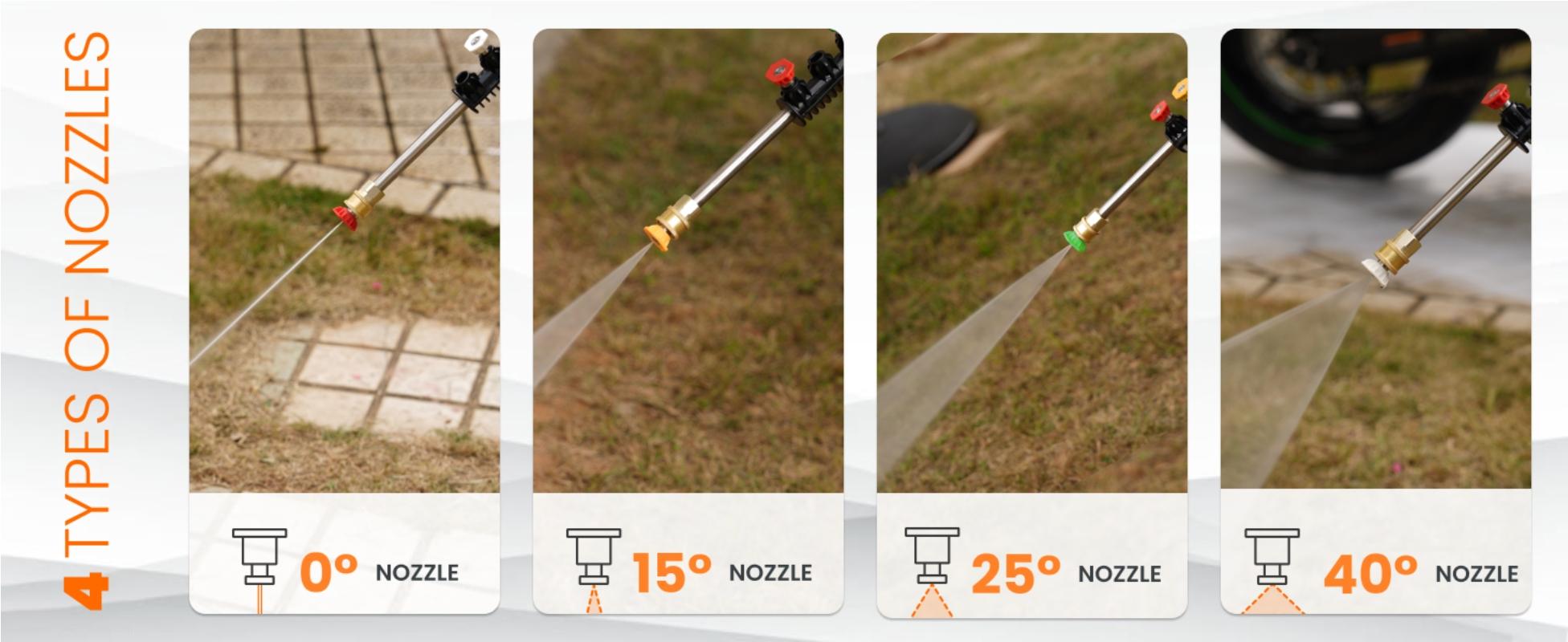 [BackToSchool] Giraffe Tools Grandfalls Retractable Pressure Washer G20 2400 PSI 2.0 GPM ,180&deg; Swivel Metal Bracket Wall Mounted Power Washer, Auto-Retract with 65ft Pressure Hoses, Any Length Lock, 5 Nozzles for Floor/Cars/Fences/Patios, 2 years warranty