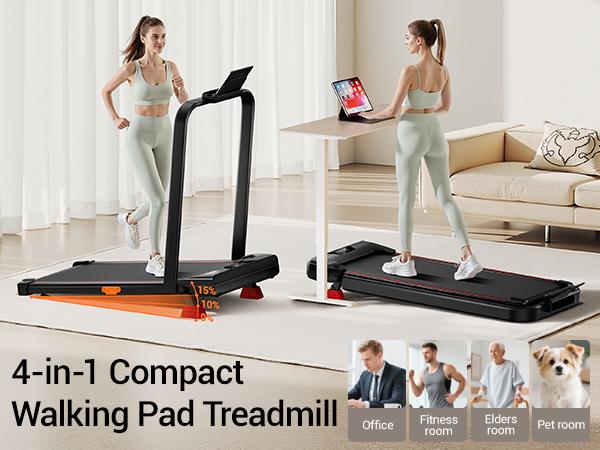 Umay Incline Treadmill, Incline Walking Pad Treadmill with 300 LBS Capacity for Home and Office，Summer wins Home Workout Machine treadmills for home tiktokshopbacktoschool