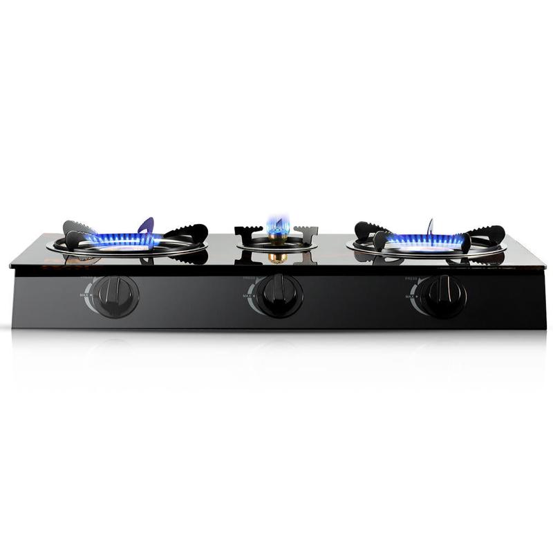 Cocina de Gas Encendido Automatico Quemadores de Hierro Fundido y Aluminio Estufa Potente Segura y Multifuncional para Cocina Doméstica