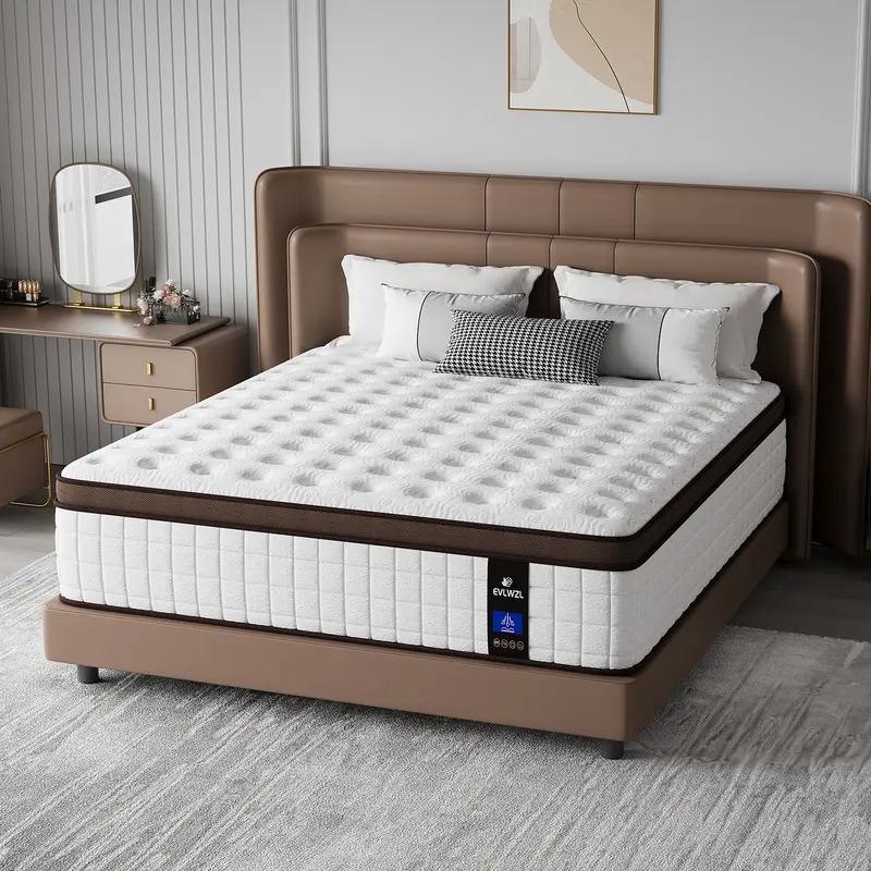 Medium Firm Hybrid Memory Foam Mattress, 8-14 Inch