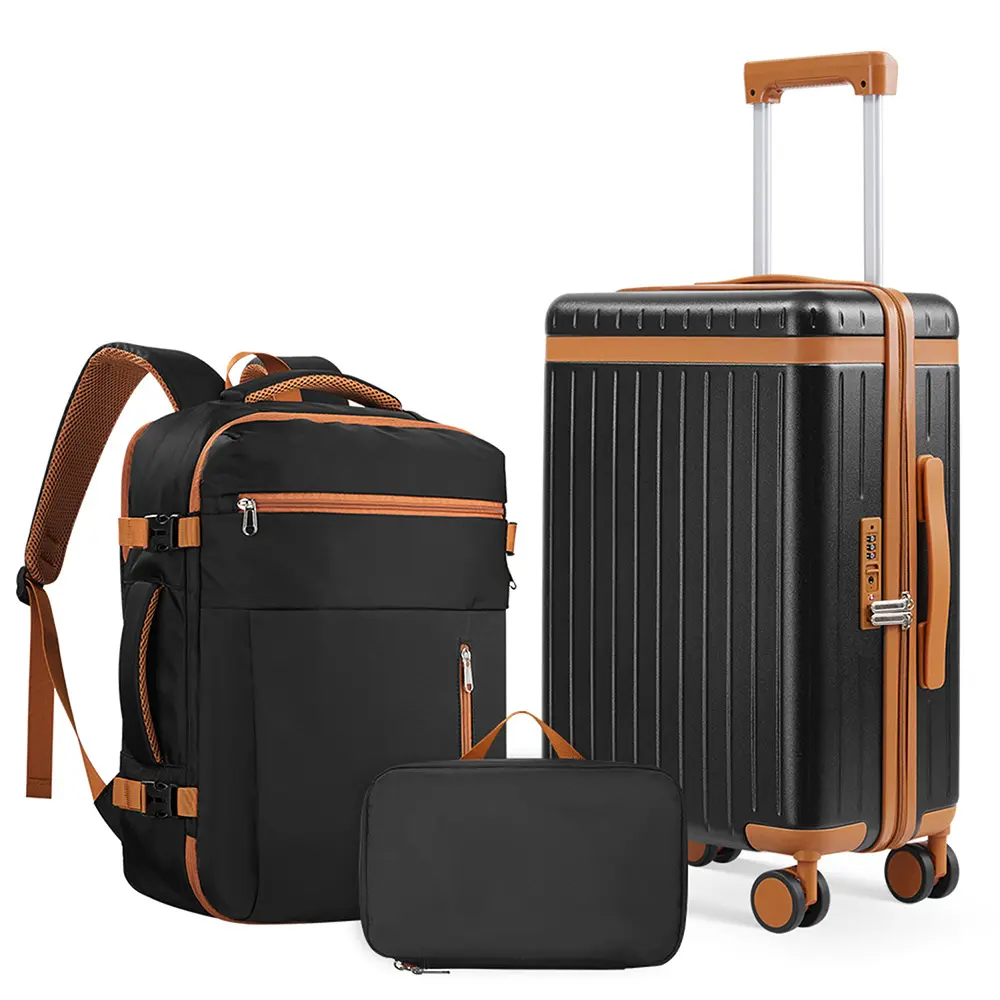 Juego de 3 Maletas Rígidas ABS+PC Expandibles, con Cerradura TSA, Ruedas Silenciosas 360° y Diseño Ligero, 20/24/28 Pulgadas, Ideal para Viajes Internacionales y de Negocios