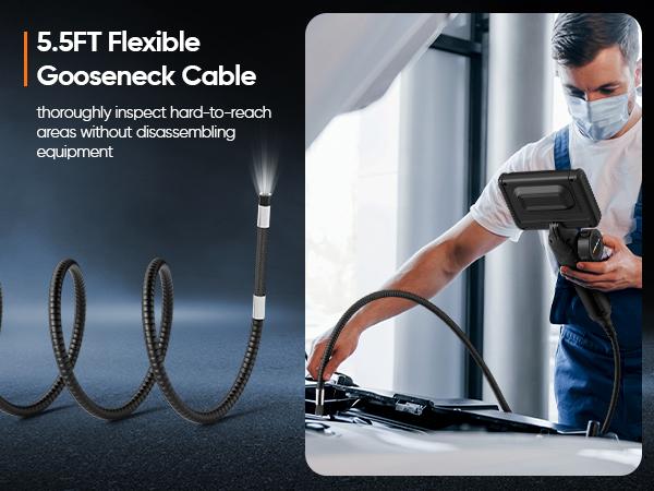 SHEKAR 0.33in/0.23in/0.15in Two-Way Endoscope Camera with Light Rotatable Flexible Waterproof Borescope, Articulated Snake Camera, Inspection Scope for Automotive, Mechanic, Wall, Vehicle, Drain, Home Improvement SHEKAR 0.33in/0.23in/0.15in Two-Way Endoscope Camera with Light Rotatable Flexible Waterproof Borescope, Articulated Snake Camera, Inspection Scope for Automotive, Mechanic, Wall, Vehicle, Drain, Home Improvement