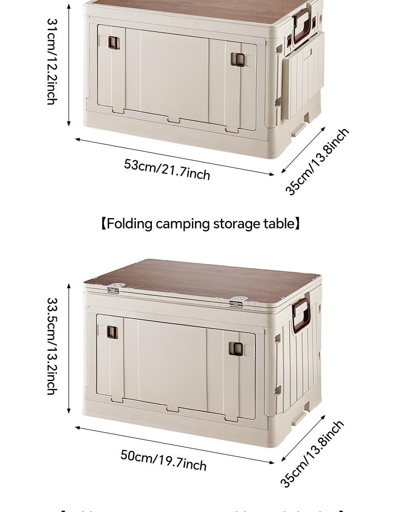 Miaoli Rectangle Foldable Outdoor Storage Box with Lid - Breathable, Odorless, Adjustable Tabletop Home Organizer (Check Product Code Image for Sizes, Main Image/Description for Assembly; Storage Bins with Lids), Organizer Storage, Storage Containers