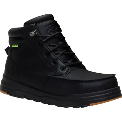 Bradley Work CT Leather: Botas de trabajo cómodas y sin cordones para hombre