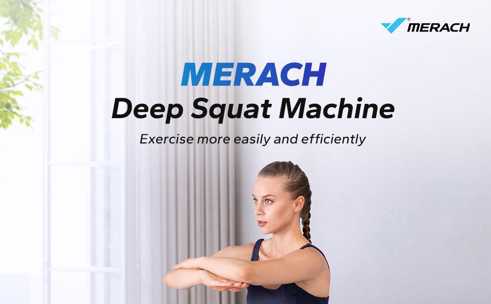 Merach Deep Squat Machine, Multi Level Adjustable Structure With 300Lbs Weight Capacity, Versatile Gear For Abs Glutes Legs Arms Shaping, Practical Sit Up Push Up Workout Tools, Fitness Equipment For Daily Home Gym Workouts BackToSchool