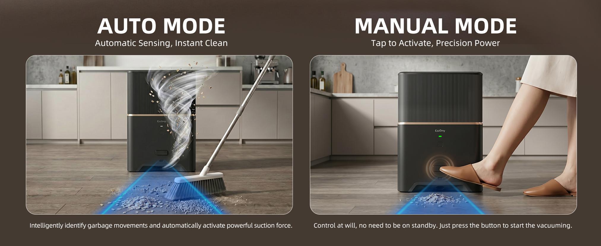 Ezzomy Touchless Automatic Dustpan Vacuum Floor Cleaner Machine, Bagged Design with Replaceable 3-Month Dust Bags, 26000Pa Suction, 1-Touch Auto-Manual Modes, 110V Plug Home Tool for Pet Hair, Kitchen,back to school,back to school haul,sohochic Ezzomy Touchless Automatic Dustpan Vacuum Floor Cleaner Machine, Bagged Design with Replaceable 3-Month Dust Bags, 26000Pa Suction, 1-Touch Auto-Manual Modes, 110V Plug Home Tool for Pet Hair, Kitchen,back to school,back to school haul,sohochic