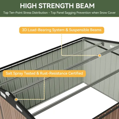 [Deal] Aoxun Outdoor Metal Storage Shed with Base, Lockable Door & Sloped Roof, Weather-Resistant Utility Shed for Garden, Patio & Backyard Astronaut Nebula   Star
