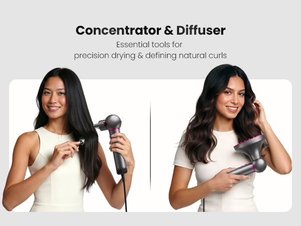 7-in-1 High-Speed Negative Ion Hot Air Styler & Blow Dryer Brush Set - Detachable Heads, Automatic Curler for Curly Hair, Straightening, Volumizing, Anti-Frizz, US Plug, Holiday Gift for All Hair Types