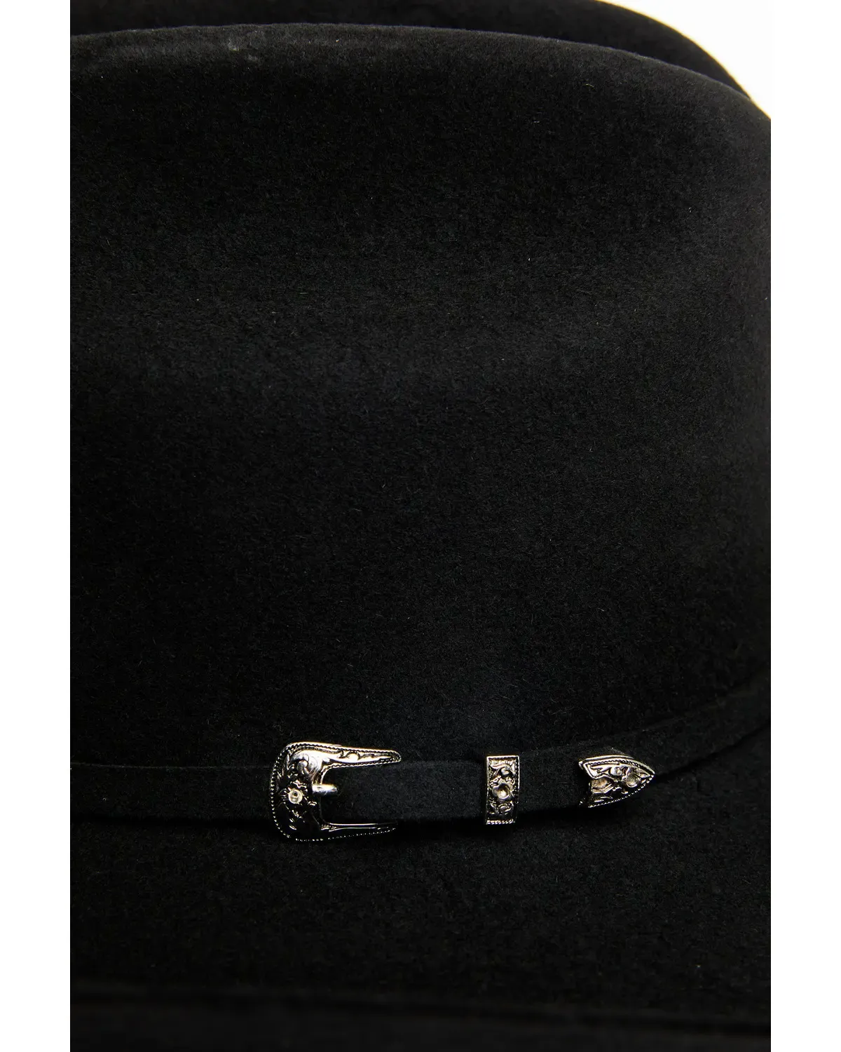 Sombrero vaquero unisex Cody James de lana 3X – Negro, estilo Western con copa Cattleman