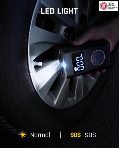 Fanttik X9 Pro inflador portátil manual para coches pequeños, bomba eléctrica para bicicleta con inflado rápido en menos de 1 minuto y manómetro digital de presión de los neumáticos, compresor de aire de 150 PSI