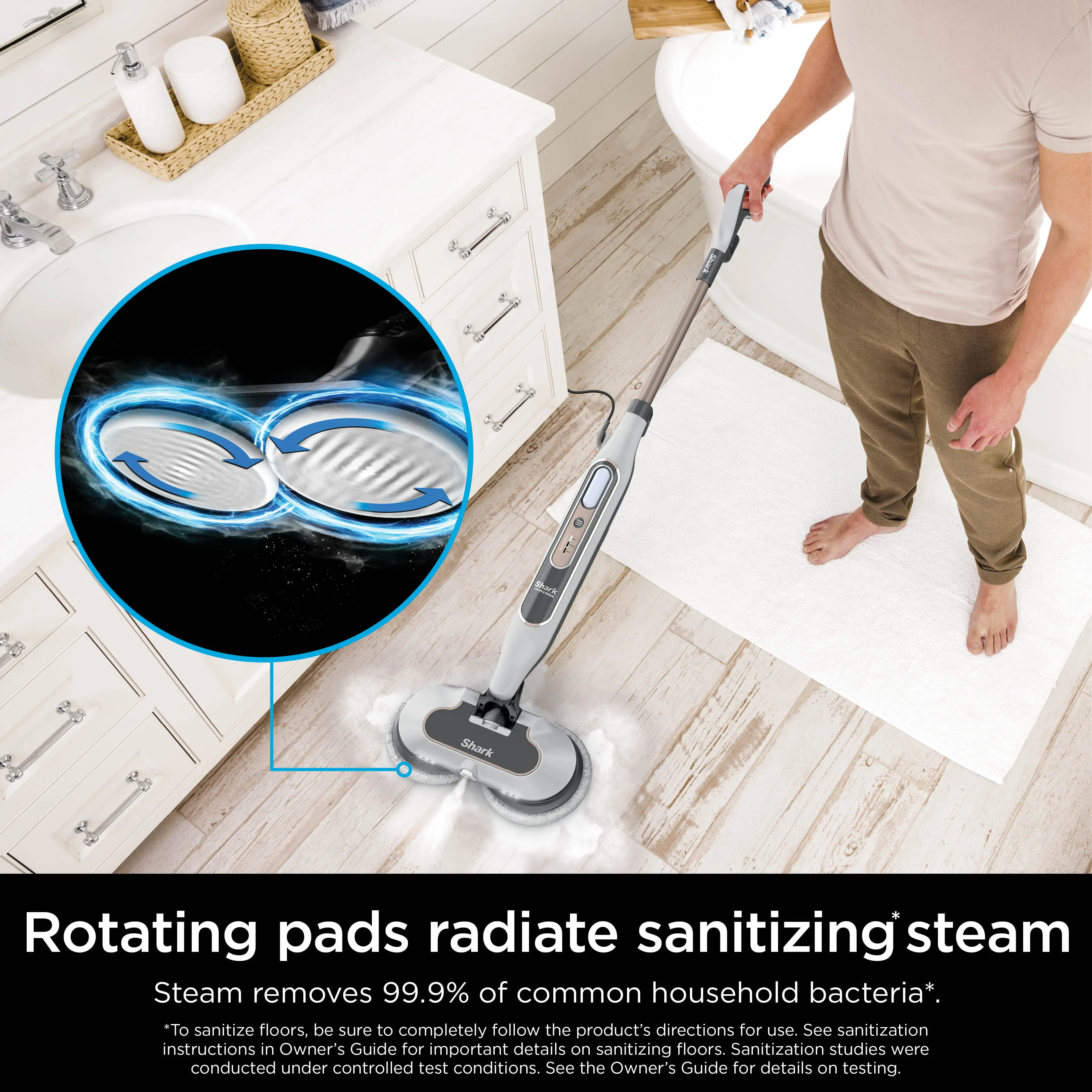 Mopa a vapor para suelos duros Steam & Scrub S8201