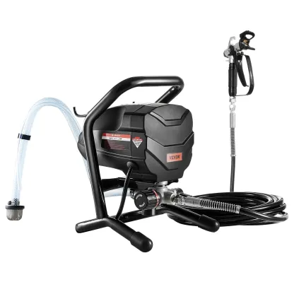 Pulverizador de pintura sin aire de pie, máquina pulverizadora de pintura eléctrica de 650 W y 3000 PSI para exteriores, accesorios para pulverizadores de pintura