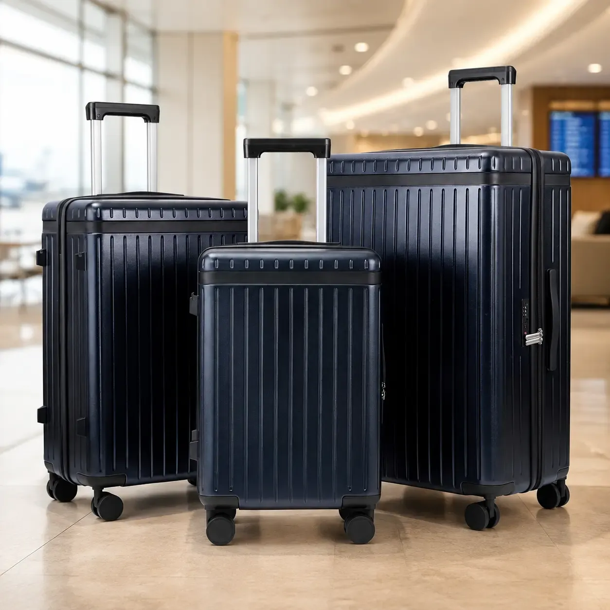 Juego de 3 Maletas Rígidas ABS+PC Expandibles, con Cerradura TSA, Ruedas Silenciosas 360° y Diseño Ligero, 20/24/28 Pulgadas, Ideal para Viajes Internacionales y de Negocios
