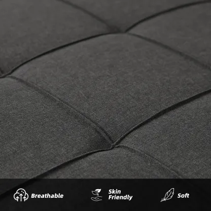 Sofá cama de 52" con cama extraíble, sofá, sofá cama convertible 3 en 1, sofá de dos plazas con respaldo ajustable sin escalones y bolsillo lateral, para sala de estar, dormitorio, apartamento, cama de día, sofás para sala