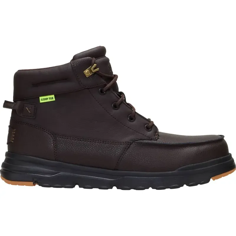 Bradley Work CT Leather: Botas de trabajo cómodas y sin cordones para hombre