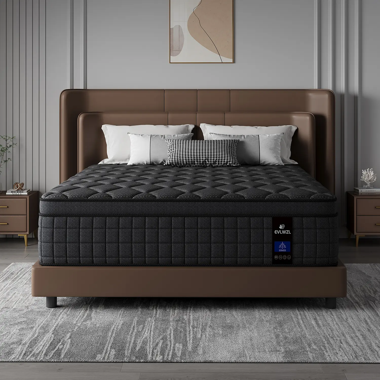 Medium Firm Hybrid Memory Foam Mattress, 8-14 Inch