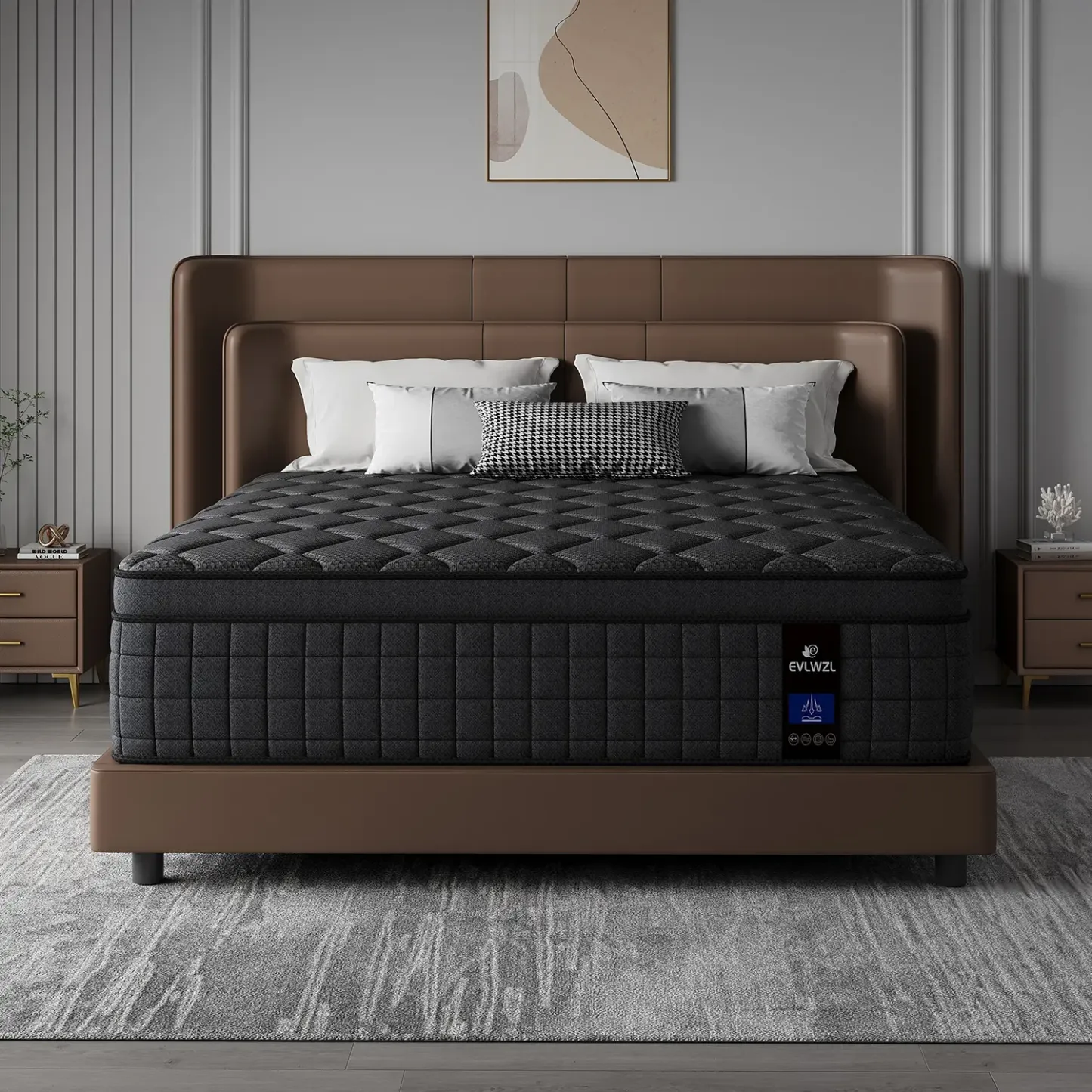 Medium Firm Hybrid Memory Foam Mattress, 8-14 Inch