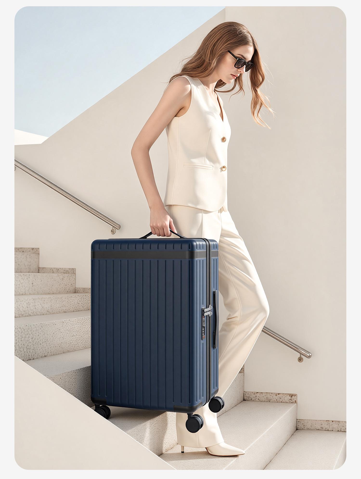 3PCS Expandable Polycarbonate Luggage Set - Durable ABS+PC Hard-Shell Suitcases with TSA Lock, 360&deg; Silent Spinner Wheels, Lightweight 20/24/28in for International Travel, Business Trips,back to school shopping