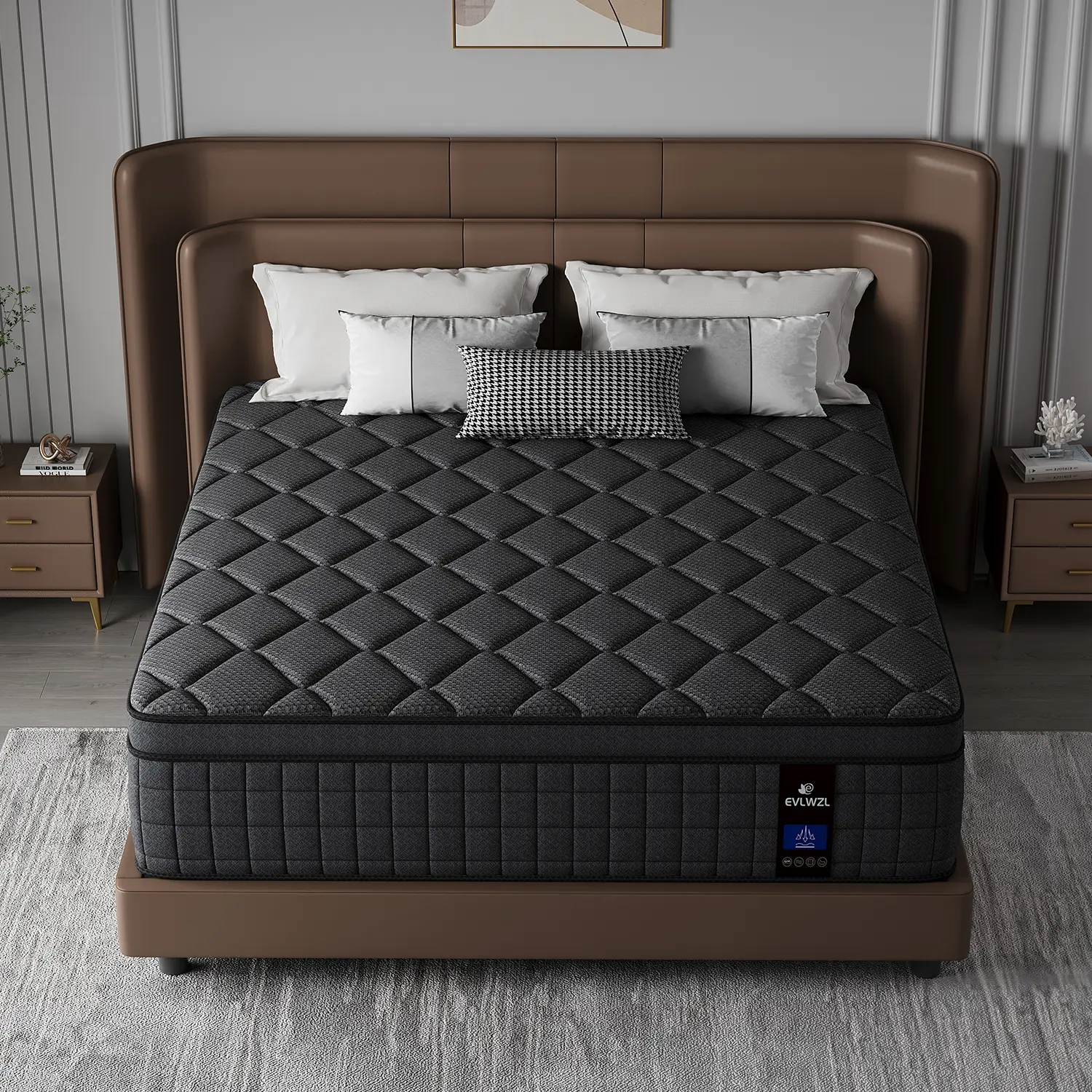 Medium Firm Hybrid Memory Foam Mattress, 8-14 Inch
