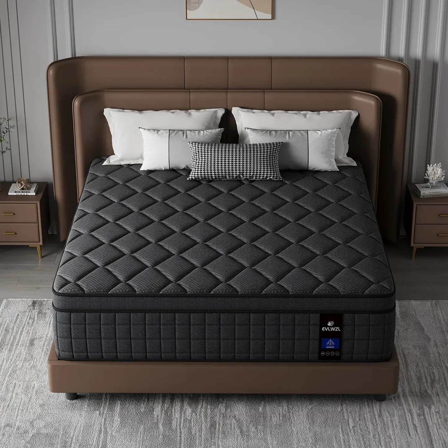 Medium Firm Hybrid Memory Foam Mattress, 8-14 Inch
