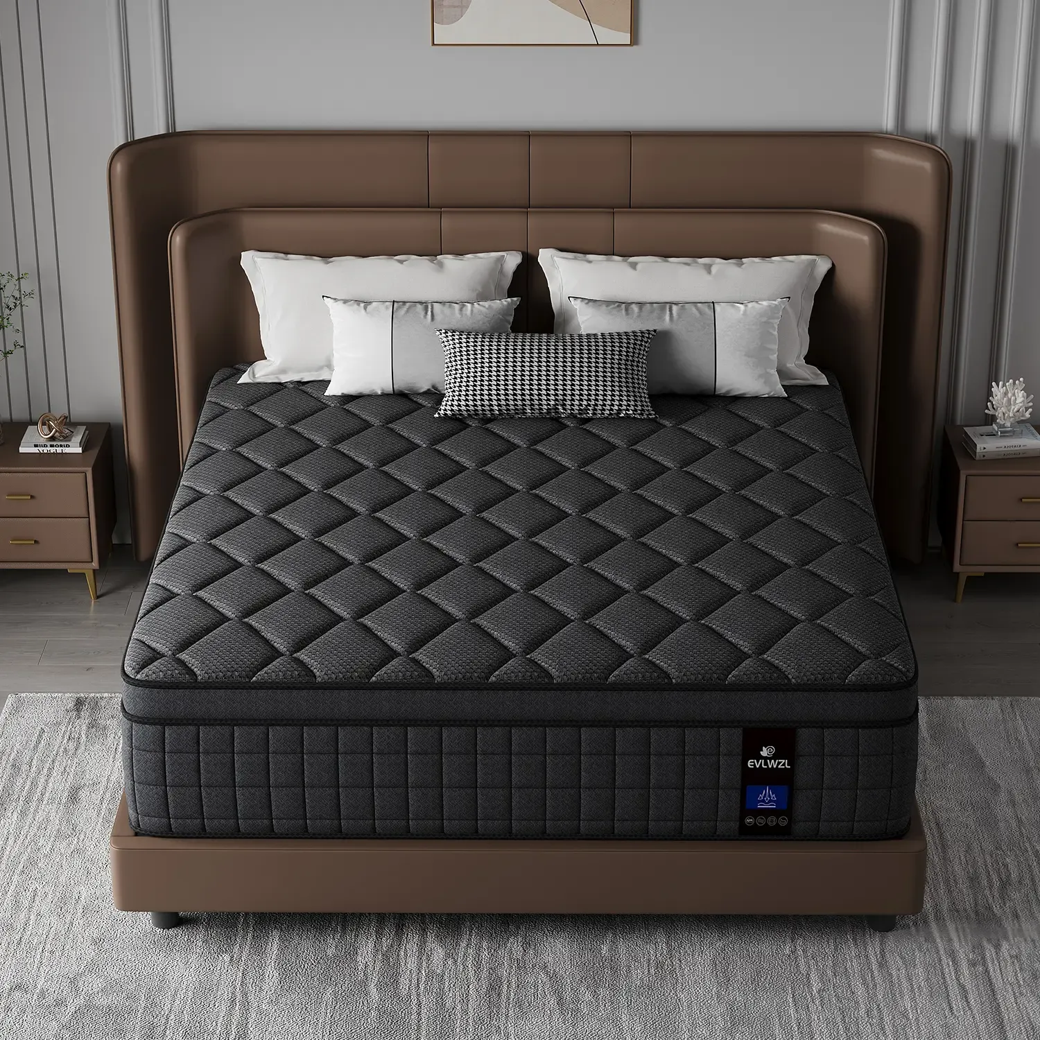 Medium Firm Hybrid Memory Foam Mattress, 8-14 Inch