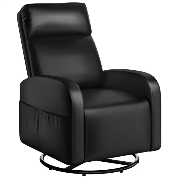 Sillón mecedor y giratorio de pana para guardería Yaheetech
