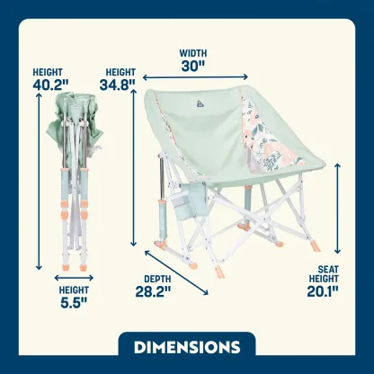 Silla mecedora tipo cubo Indigo