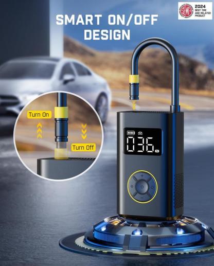 Fanttik X9 Pro inflador portátil manual para coches pequeños, bomba eléctrica para bicicleta con inflado rápido en menos de 1 minuto y manómetro digital de presión de los neumáticos, compresor de aire de 150 PSI