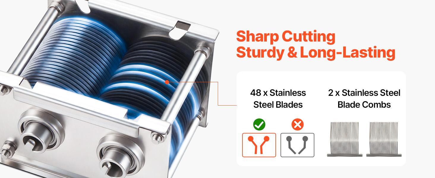 【Fallpicks】VEVOR Meat Cutter Machine, 850W Commercial Electric Slicer, 3.5mm Heavy-Duty Stainless Steel Blade Shredder, Lightweight Stable Nonslip Base, 1-Touch Off/On, Easy Maintenance for Boneless Meat, Soft Vegetables (Home Meal Prep, Kitchen Use)