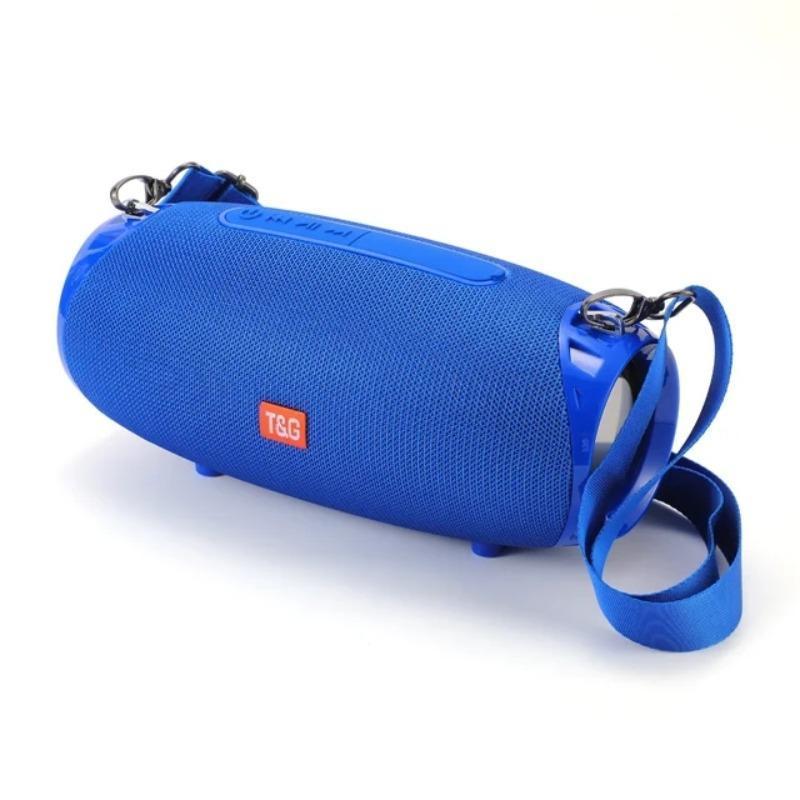 Altavoz inalámbrico portátil T&G, altavoz compatible con bluetooth recargable por USB con micrófono integrado, altavoz subwoofer impermeable para exteriores, hogar y oficina, audio