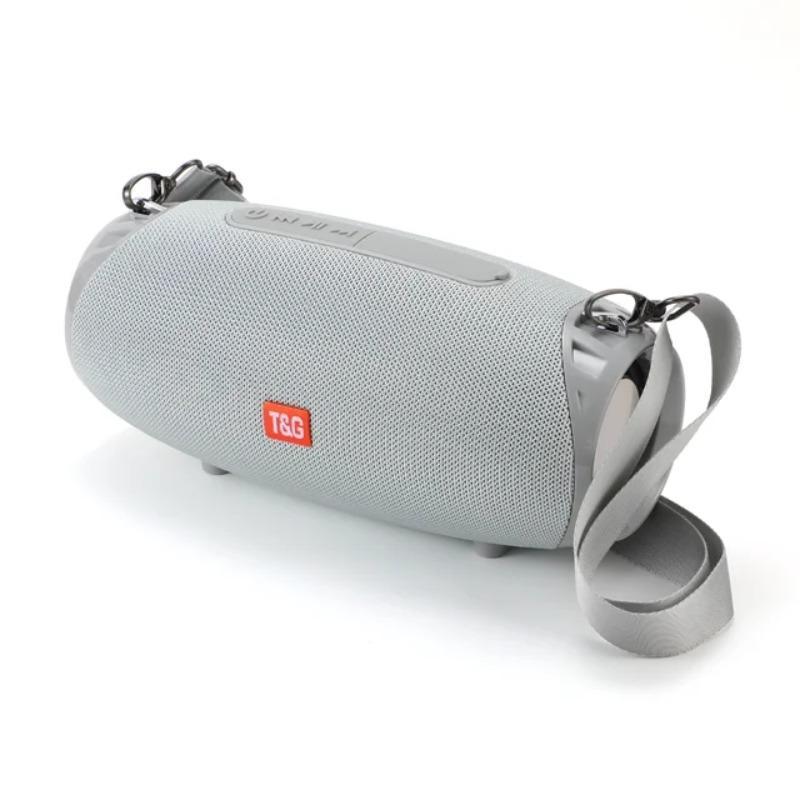 Altavoz inalámbrico portátil T&G, altavoz compatible con bluetooth recargable por USB con micrófono integrado, altavoz subwoofer impermeable para exteriores, hogar y oficina, audio