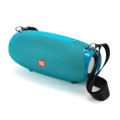 Altavoz inalámbrico portátil T&G, altavoz compatible con bluetooth recargable por USB con micrófono integrado, altavoz subwoofer impermeable para exteriores, hogar y oficina, audio