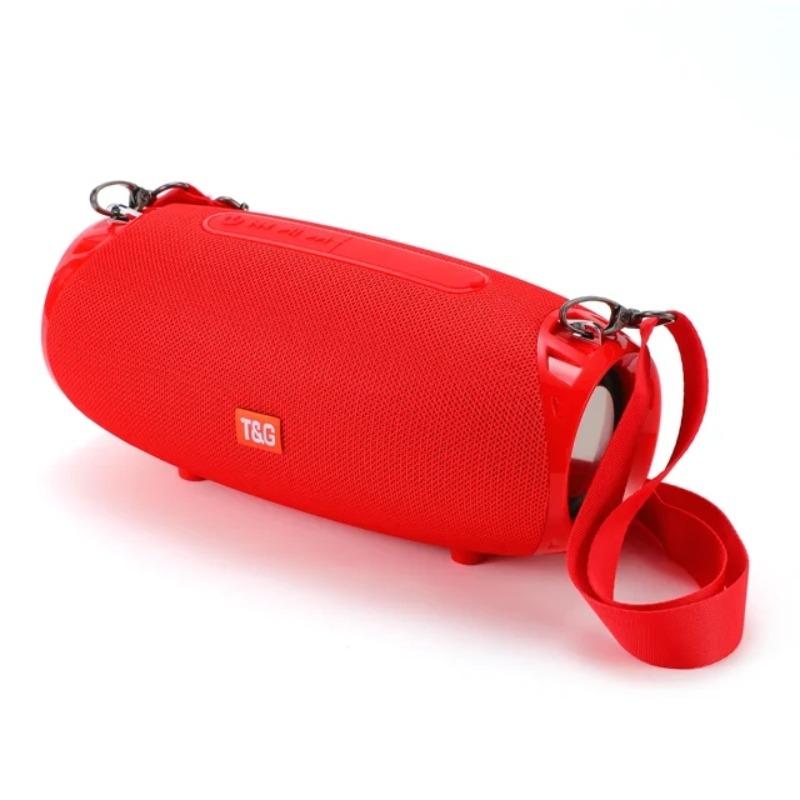 Altavoz inalámbrico portátil T&G, altavoz compatible con bluetooth recargable por USB con micrófono integrado, altavoz subwoofer impermeable para exteriores, hogar y oficina, audio