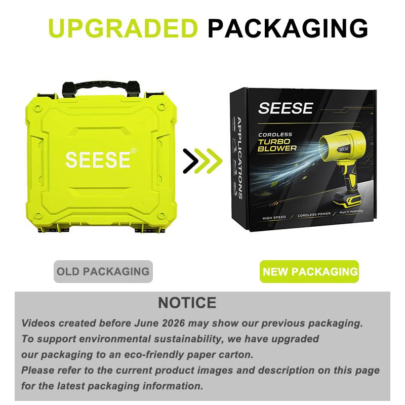 【DealsForYouDays】SEESE Turbo Jet Blower,Leaf Blower, Violent Turbo Fan, Pure Copper Motor,Car Drying After Wash, Handheld Snow Blower,Cordless Turbo Power Air Duster,Home Improve,Garden Mainte Holiday gifts