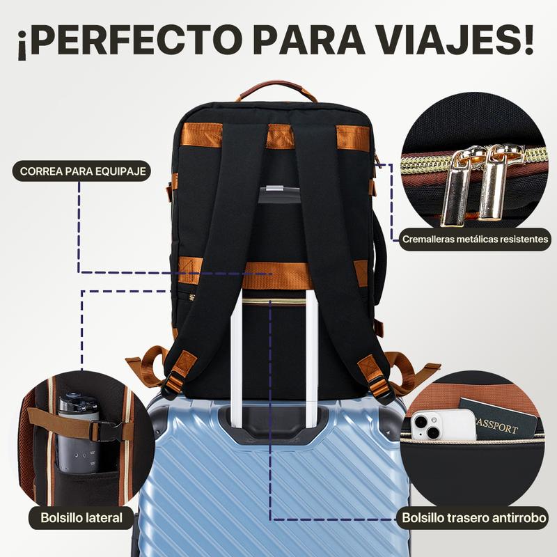 Mochila de Viaje para Hombres y Mujeres, Equipaje de Cabina, Mochila para Computadora Portátil de 17 Pulgadas, Bolsa de Viaje, Bolsa de Artículo Personal para Enfermería, Mochila Casual para Escuela, Fin de Semana o Negocios