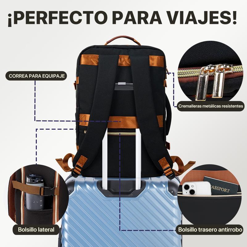Mochila de Viaje para Hombres y Mujeres, Equipaje de Cabina, Mochila para Computadora Portátil de 17 Pulgadas, Bolsa de Viaje, Bolsa de Artículo Personal para Enfermería, Mochila Casual para Escuela, Fin de Semana o Negocios