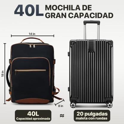 Mochila de Viaje para Hombres y Mujeres, Equipaje de Cabina, Mochila para Computadora Portátil de 17 Pulgadas, Bolsa de Viaje, Bolsa de Artículo Personal para Enfermería, Mochila Casual para Escuela, Fin de Semana o Negocios
