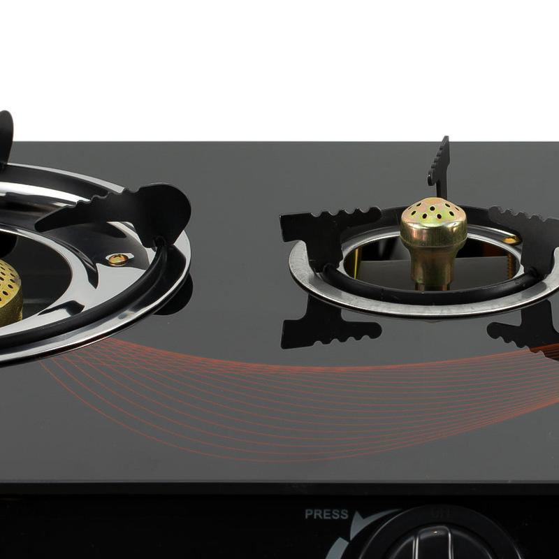 Cocina de Gas Encendido Automatico Quemadores de Hierro Fundido y Aluminio Estufa Potente Segura y Multifuncional para Cocina Doméstica