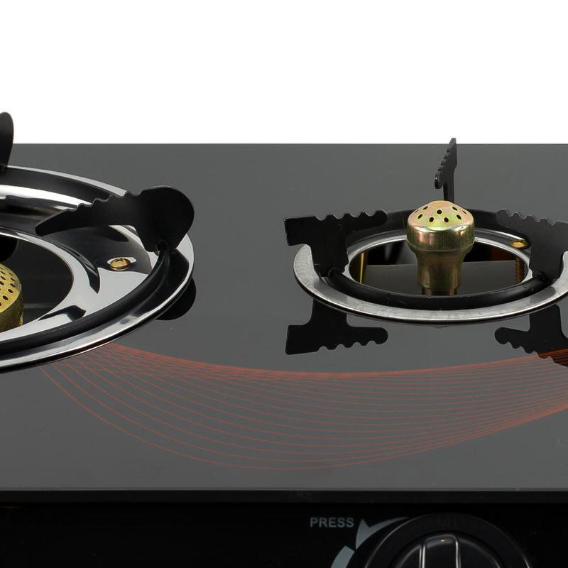 Cocina de Gas Encendido Automatico Quemadores de Hierro Fundido y Aluminio Estufa Potente Segura y Multifuncional para Cocina Doméstica