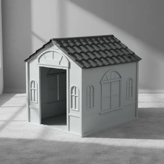 Casa Para Perro Q Perrón Raza Chica Resistente Al Exterior, Fácil De Ensamblar Y Limpiar