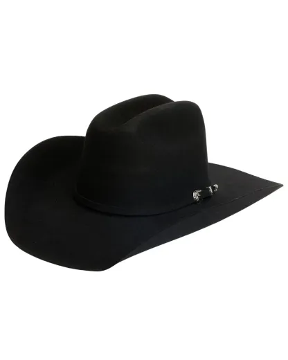 Sombrero vaquero unisex Cody James de lana 3X – Negro, estilo Western con copa Cattleman