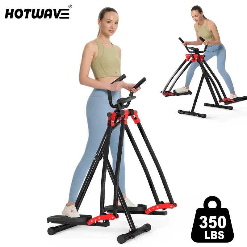 SpaceWalker: Equipo de Fitness Aeróbico Portátil y Unisex, Plegable y Ligero, Diseñado para Trabajar Glúteos, Piernas y Abdominales, Fabricado en Acero al Carbono con Almohadillas de Goma Antideslizantes.