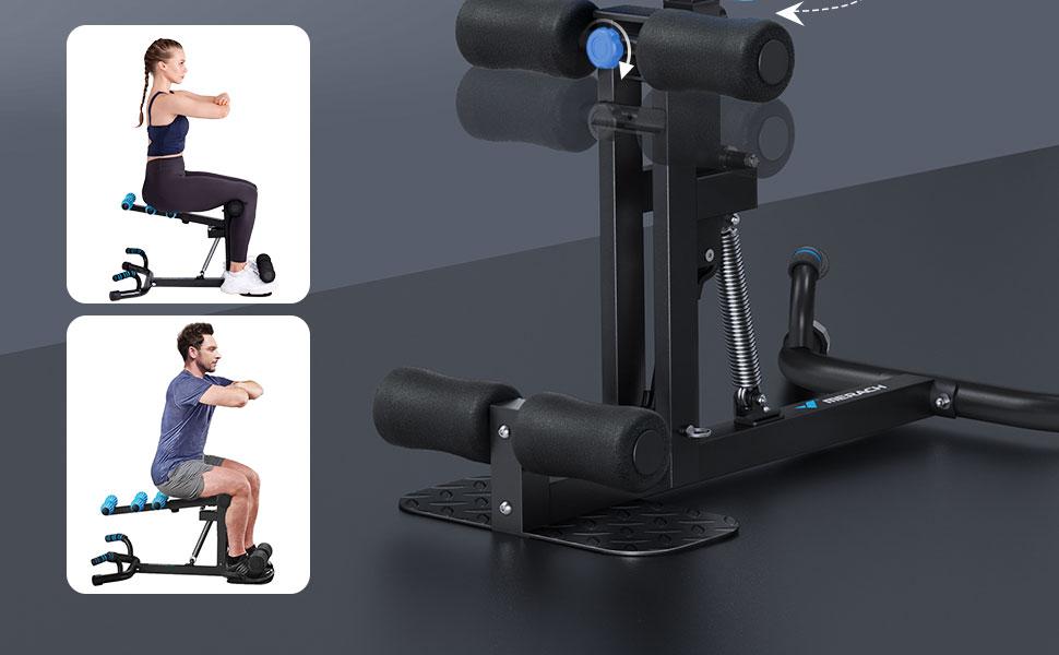 Merach Deep Squat Machine, Multi Level Adjustable Structure With 300Lbs Weight Capacity, Versatile Gear For Abs Glutes Legs Arms Shaping, Practical Sit Up Push Up Workout Tools, Fitness Equipment For Daily Home Gym Workouts BackToSchool